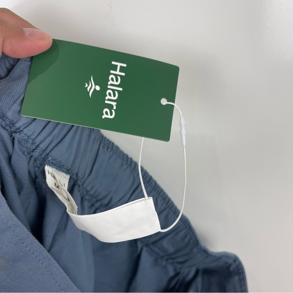 NEW Halara Mid Rise Casual Cotton Joggers Sea Fog Blue Women's Size Medium - Picture 9 of 9